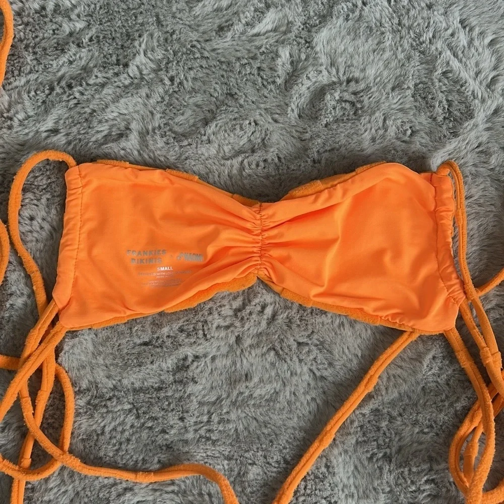 Frankie’s Bikinis X Naomi Foxy String Terry Bikini Top size S